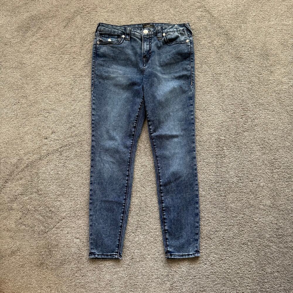 True Religion Halle Women's Mid-Rise Super Skinny Jeans Size 32